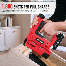 POPULO 18-gauge brad nails and staples kit versatility for fastening