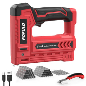 Populo electric staple gun kit assembly showcases quick setup for home projects.