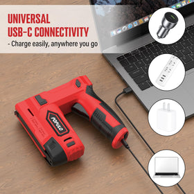 POPULO tool in use on fabric and wood for versatility