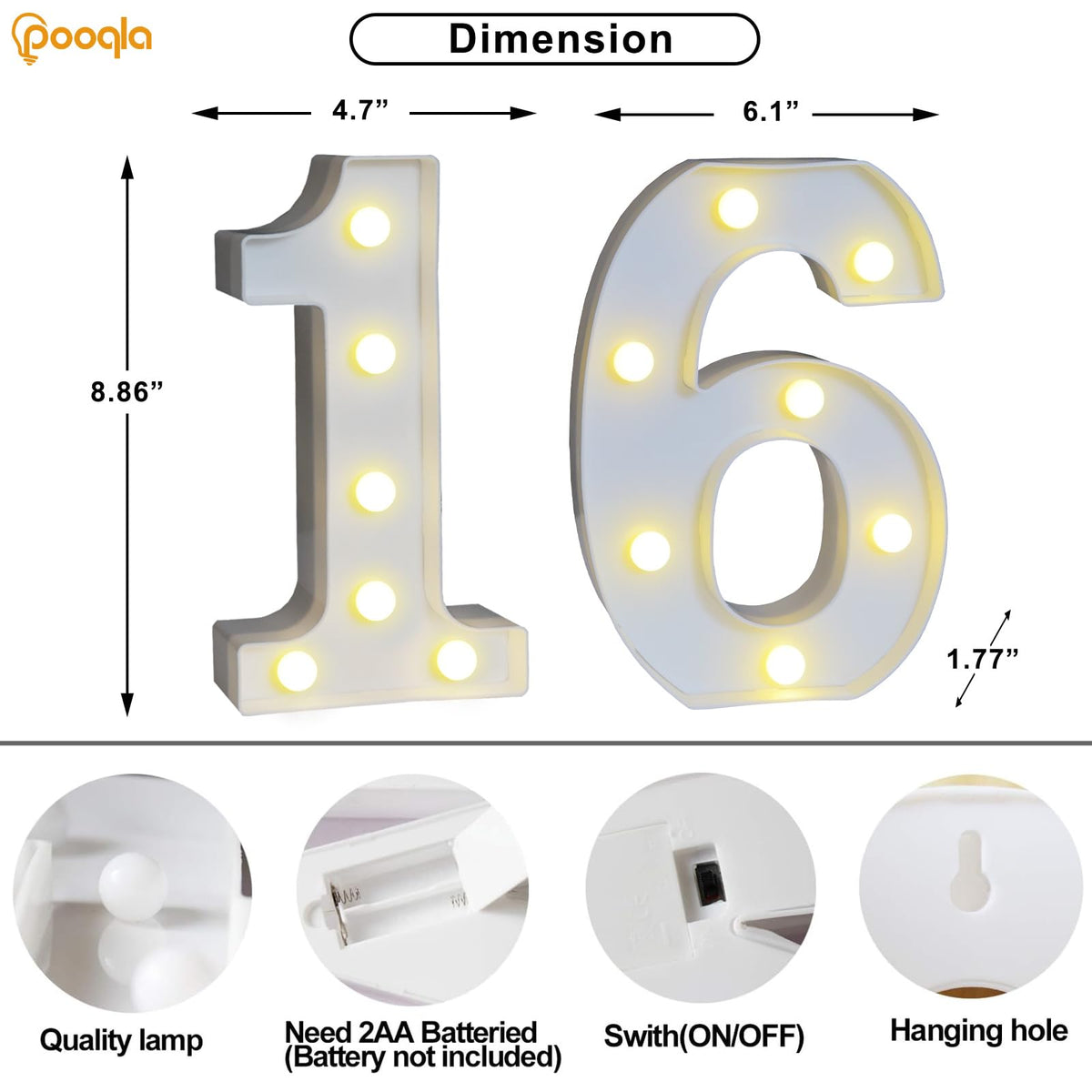 Pooqla warm white glow creates a soft ambiance for parties