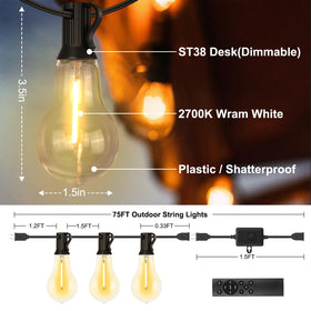 Includes 100 mounting ties for quick outdoor installation.