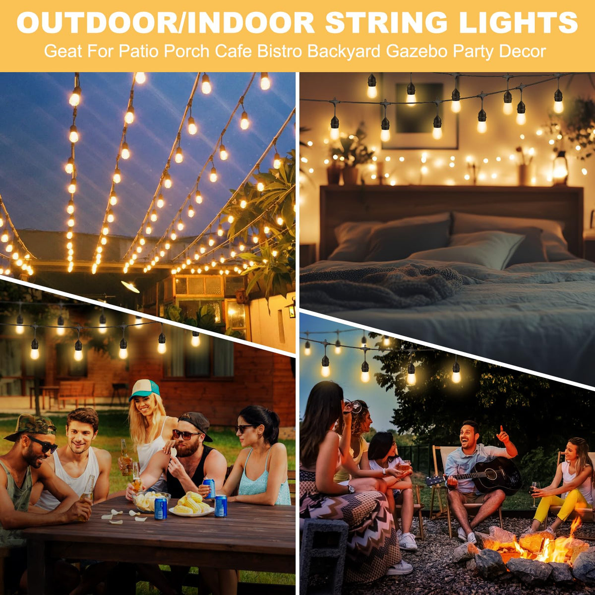 Porbench energy-saving bulbs offer cost-efficient illumination for evenings.
