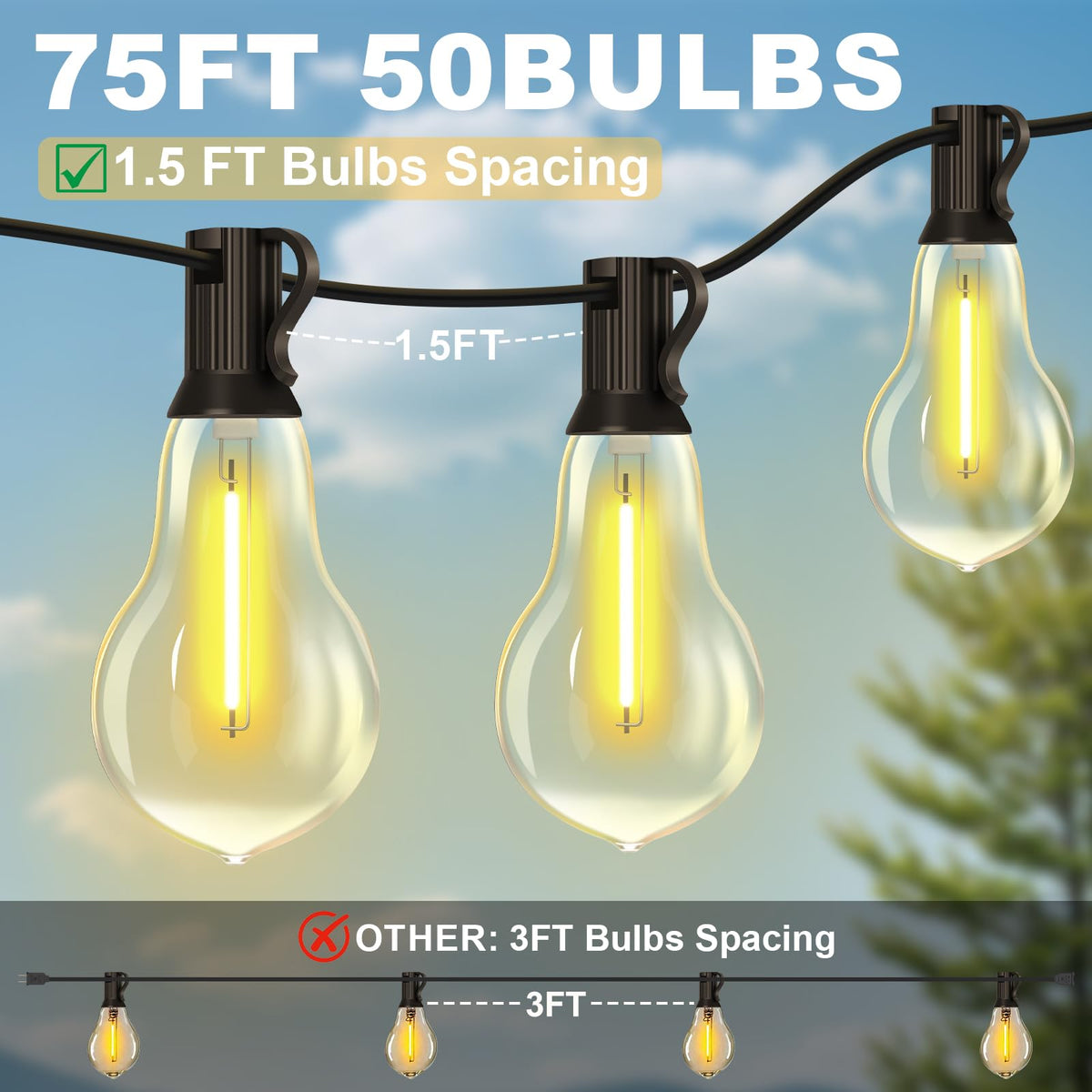 Porbench lights feature a remote dimmer for easy outdoor mood control.