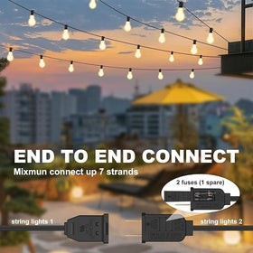 Shatterproof bulbs provide safe, durable lighting for gatherings.
