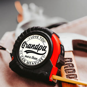 PORSWISH grandpa measuring tape pocket-fit design for handy DIY projects.