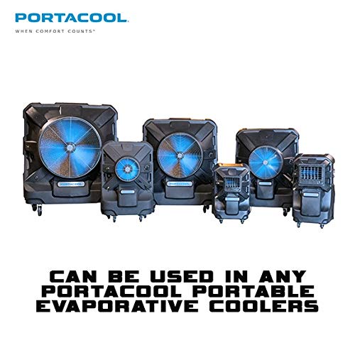 Portacool hard water treatment prevents tank scale and buildup.