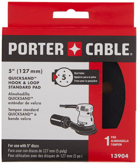 PORTER-CABLE five-hole dust design keeps workspace cleaner