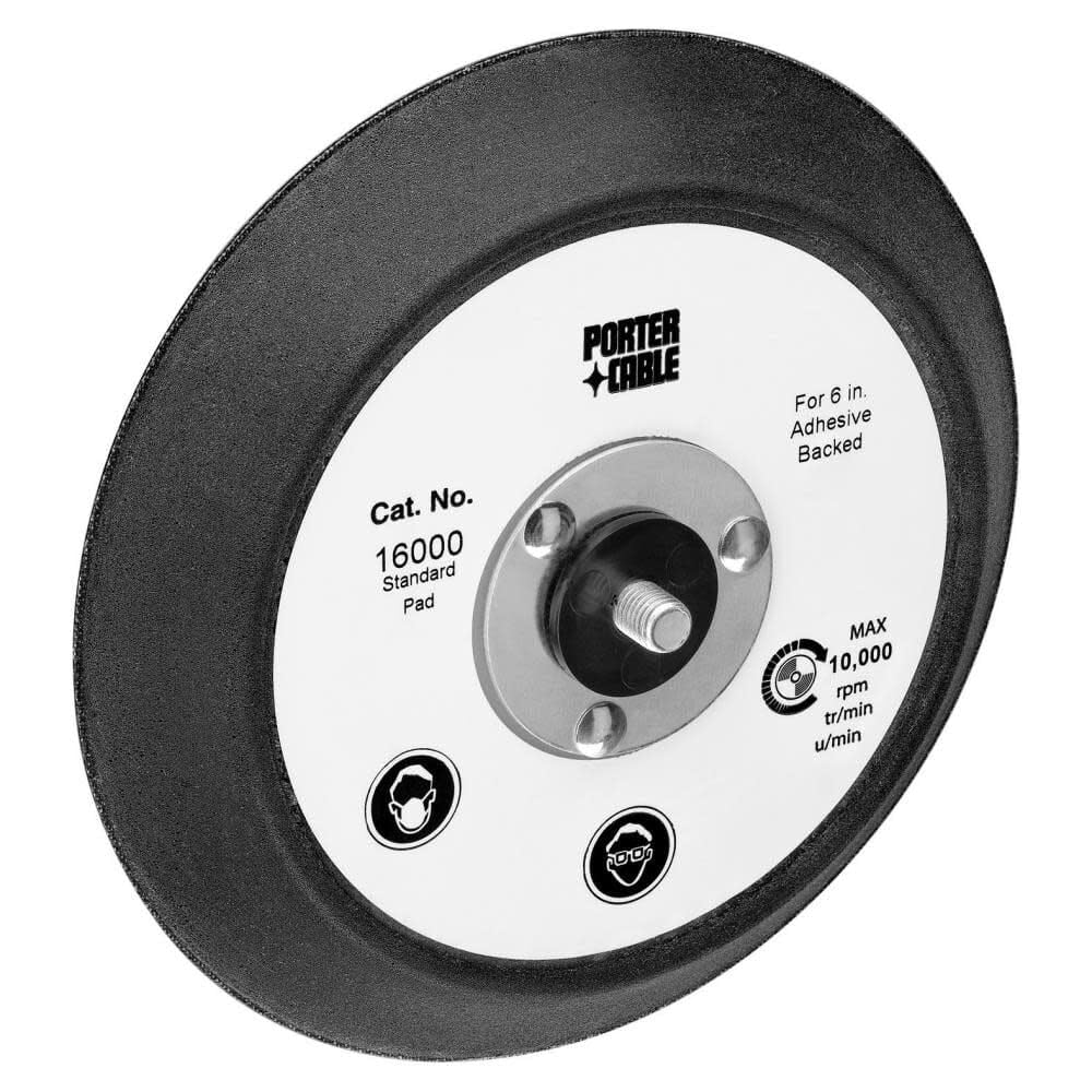 PORTER-CABLE 16000 pad with built-in thread for quick, secure attachment