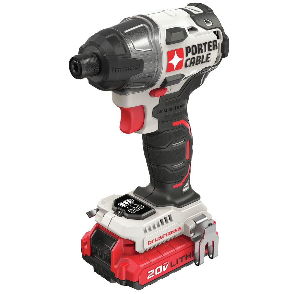 PORTER-CABLE 20V MAX impact driver reaches up to 2700 RPM for fast driving.