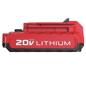 PORTER-CABLE 20V MAX includes battery for immediate use.