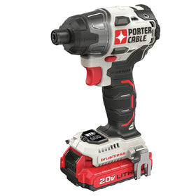 PORTER-CABLE 20V MAX impact driver with brushless motor for longer runtime.