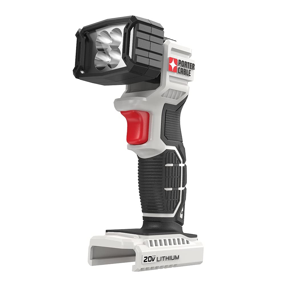 PORTER-CABLE 20V MAX LED Work Light compact body for portable garage lighting