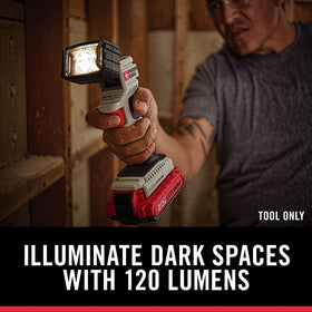 PORTER-CABLE 20V MAX LED Work Light overmolded handle for comfortable grip