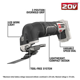 Porter-Cable LED work light improves visibility in dark spaces