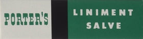 Porter's Liniment Salve packaging for home or travel storage