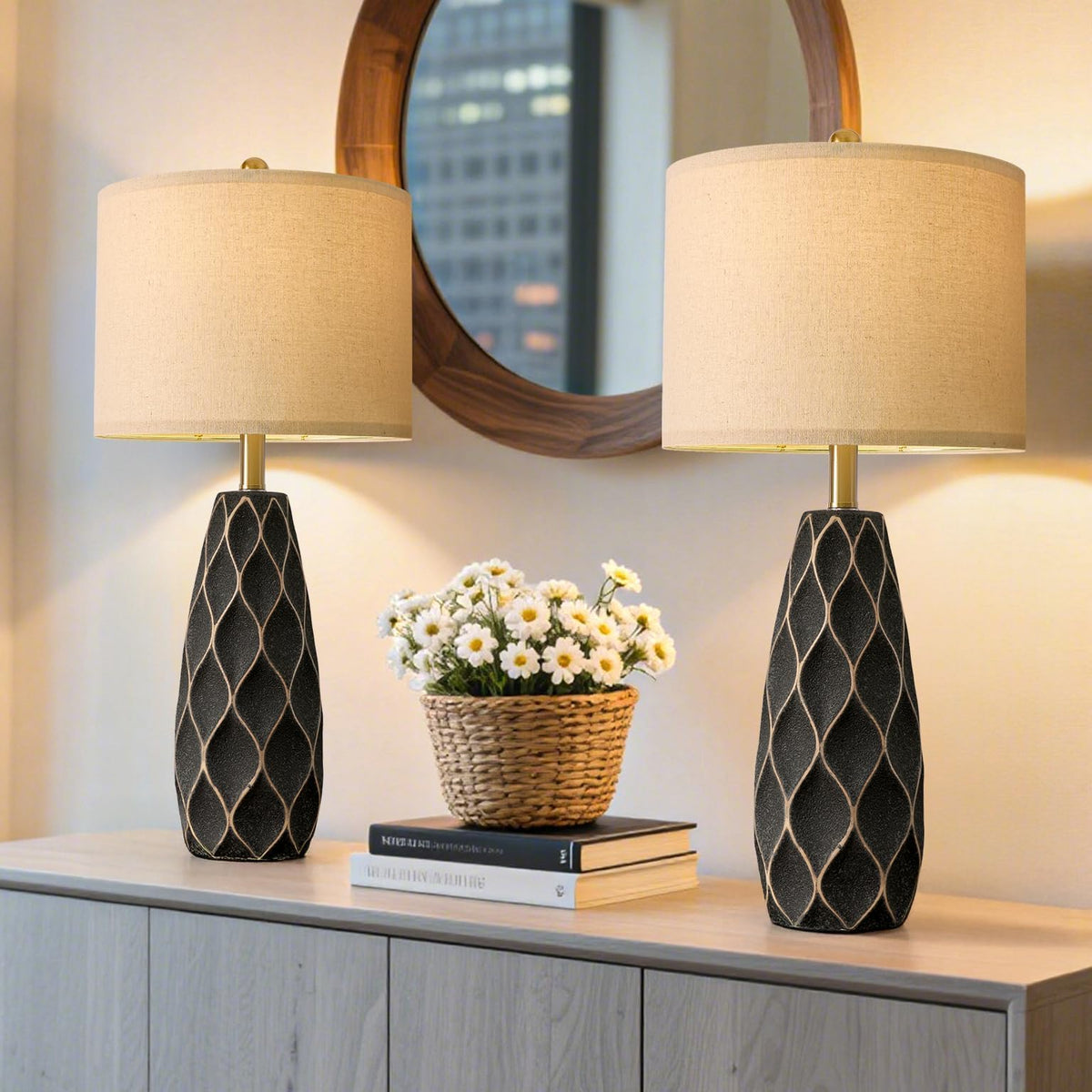 PORTRES easy-assembly lamp with simple setup and minimal waste