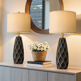 PORTRES easy-assembly lamp with simple setup and minimal waste