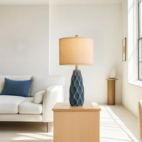 PORTRES desk lamp blue ceramic design supports focused work