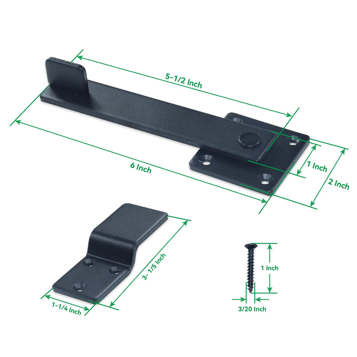 POSEAGLE gate-latch-360-rotation highlight for easy swing on outdoor doors.