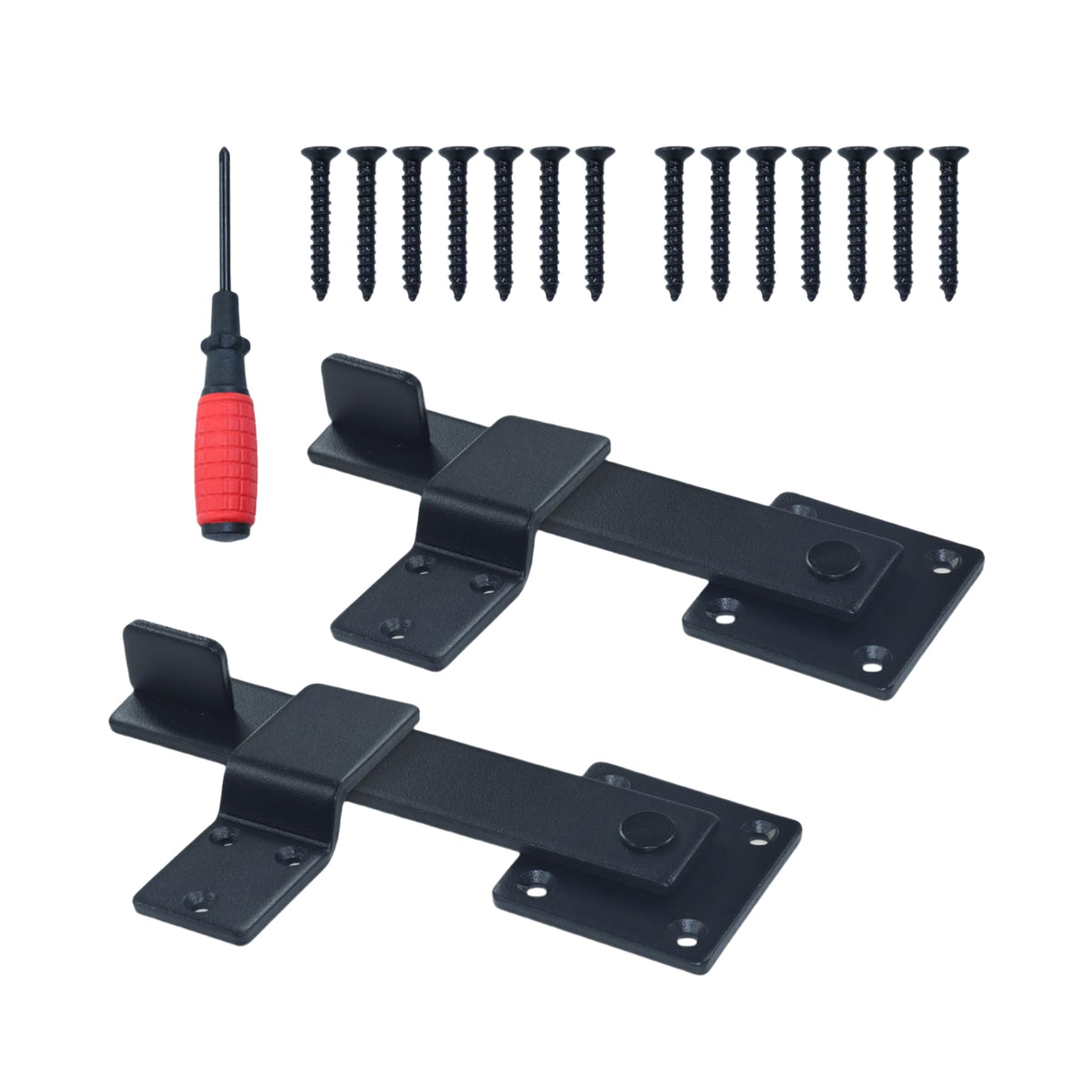 POSEAGLE heavy-duty flip latch close-up illustrating sturdy steel for secure wooden gates.