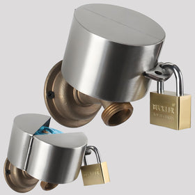 Stainless steel lock kit resists corrosion for long-lasting faucet security.