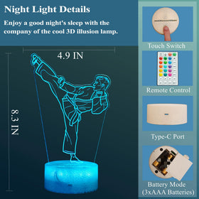 POSSHE Karate night light flash mode adds dynamic accents to parties