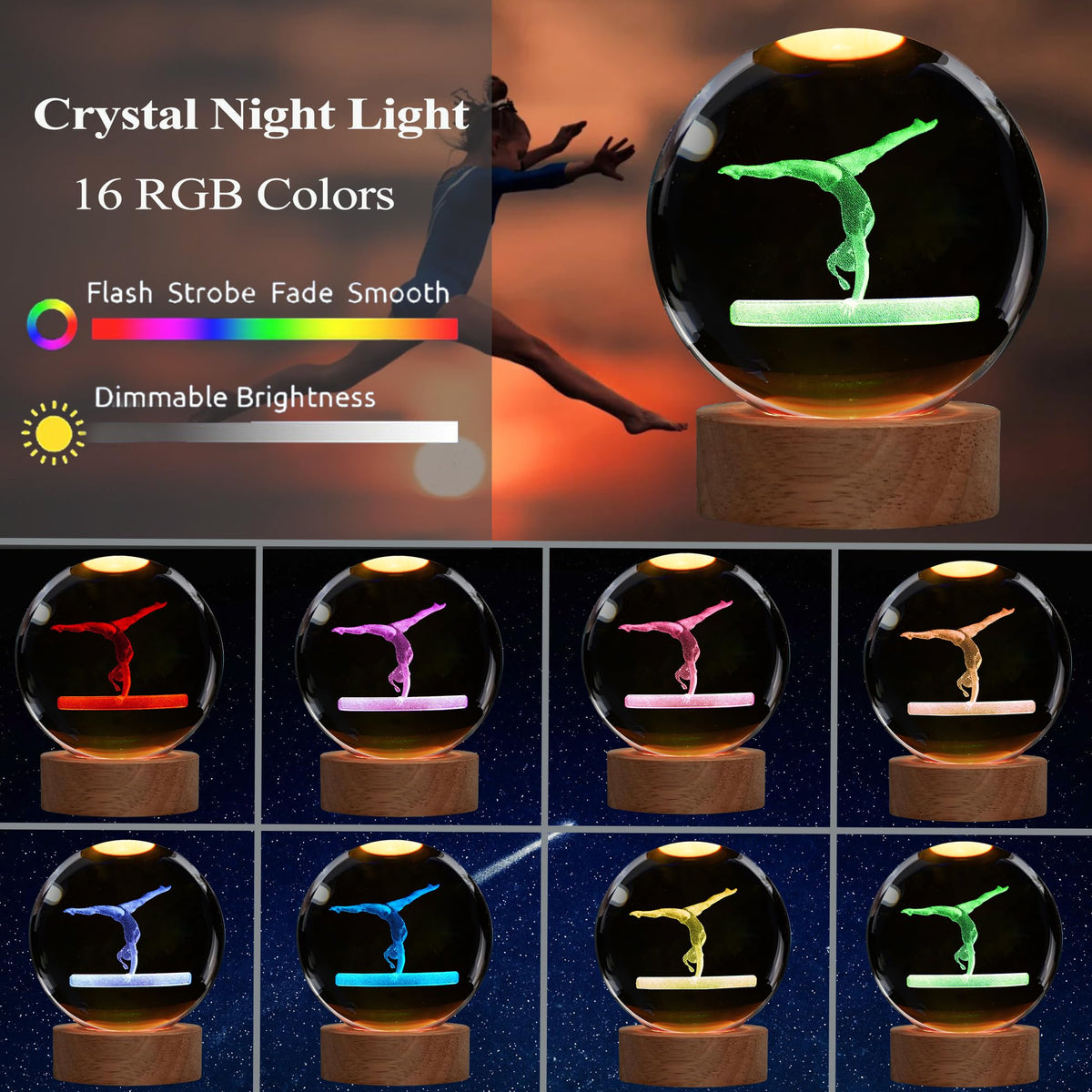 POSSHE night light remote controls 16 colors for customizable ambiance