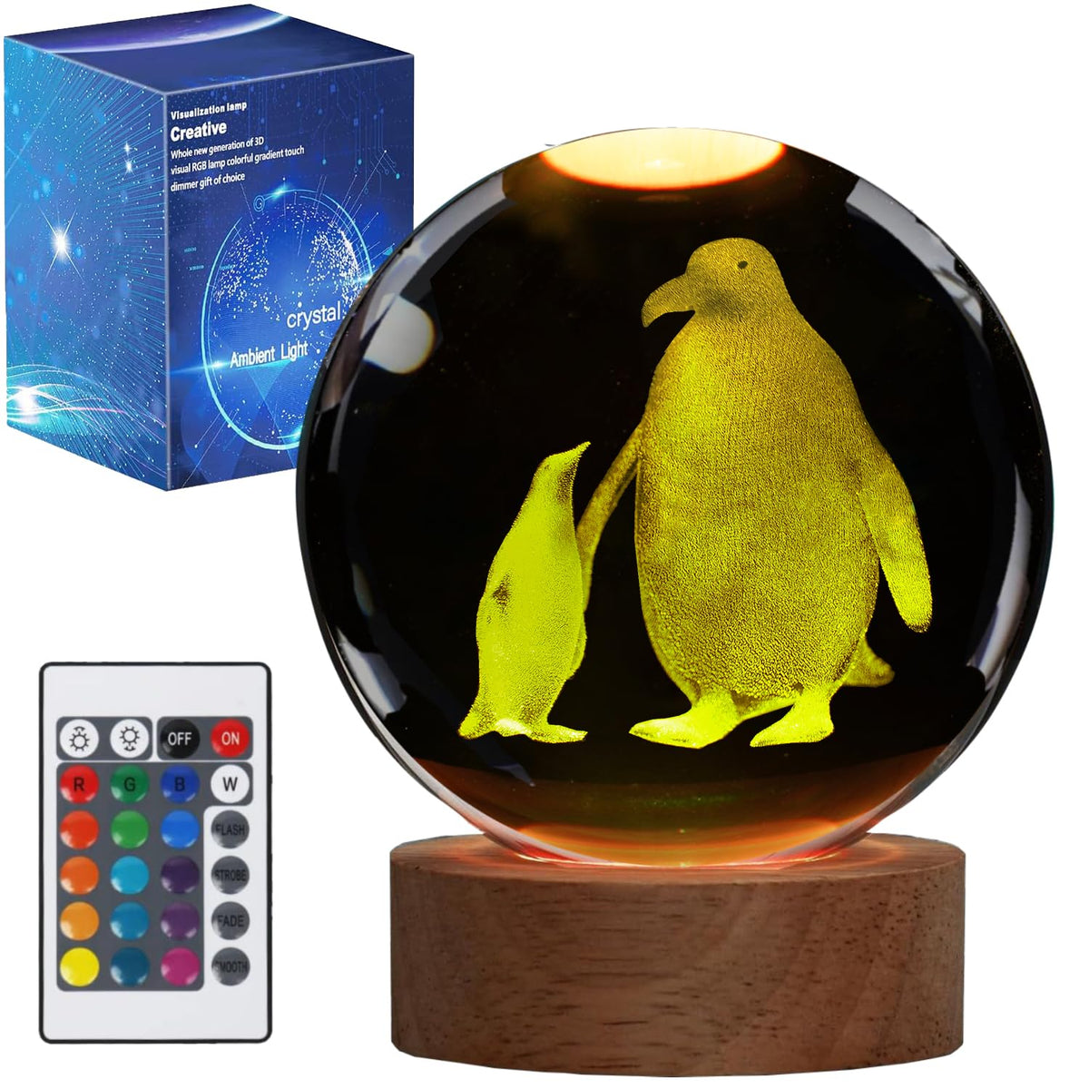 POSSHE Penguin Night Light suits bedrooms and study spaces.