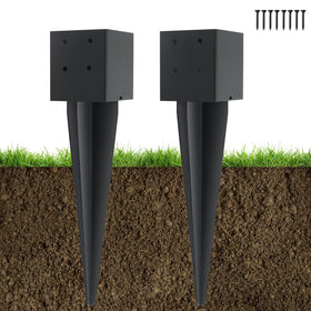 POSTYBAY fence post anchor 16 inch with sturdy, rust resistant spike for outdoor use
