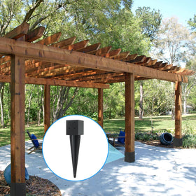 POSTYBAY black powder coated finish resists rust on outdoor posts