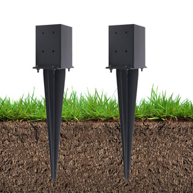 POSTYBAY fence post anchor ground spike shown with 16-inch length for stability.