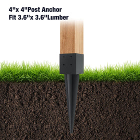 POSTYBAY heavy-duty metal anchor supports sturdy decks and porches.