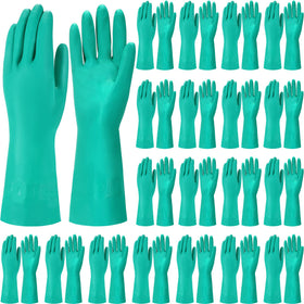 Potchen 10-pairs heavy-duty nitrile gloves in package for daily cleaning tasks
