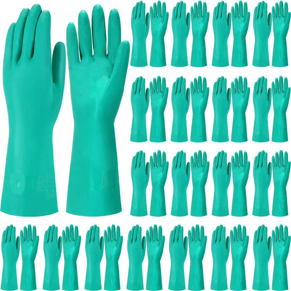Potchen heavy-duty nitrile gloves, 20-pair pack, ideal for everyday cleaning tasks
