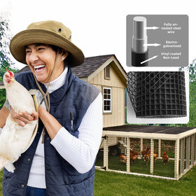 Potnet hardware cloth enduring outdoor conditions for garden and yard use