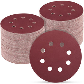 POTUINOM 5 inch discs 800 grit with 8-hole design for dust-free sanding