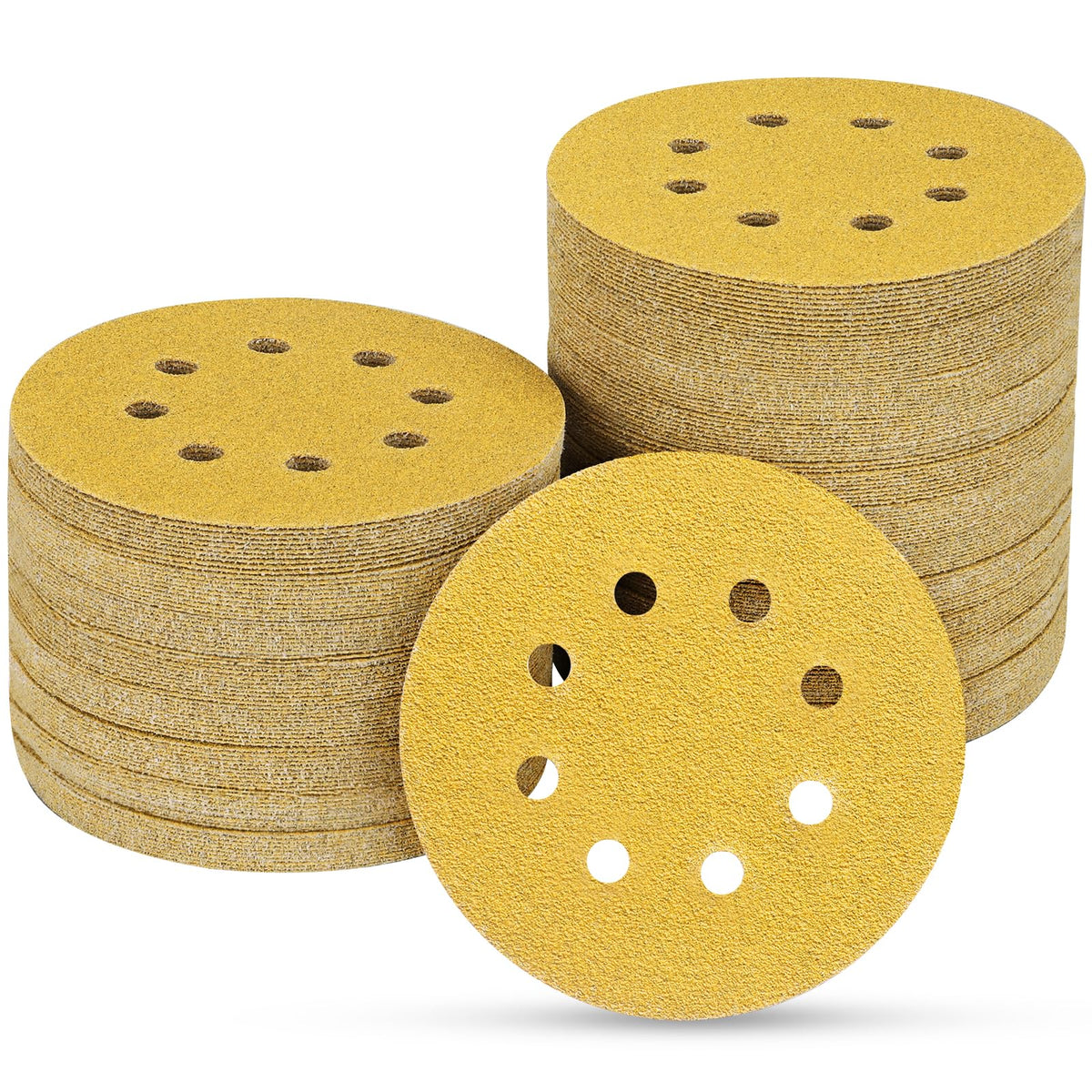 POTUINOM 100pcs box of sanding discs ready for various smoothing tasks