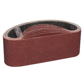 POTUINOM 3x21 inch sanding belt 80 grit pack for fast material removal