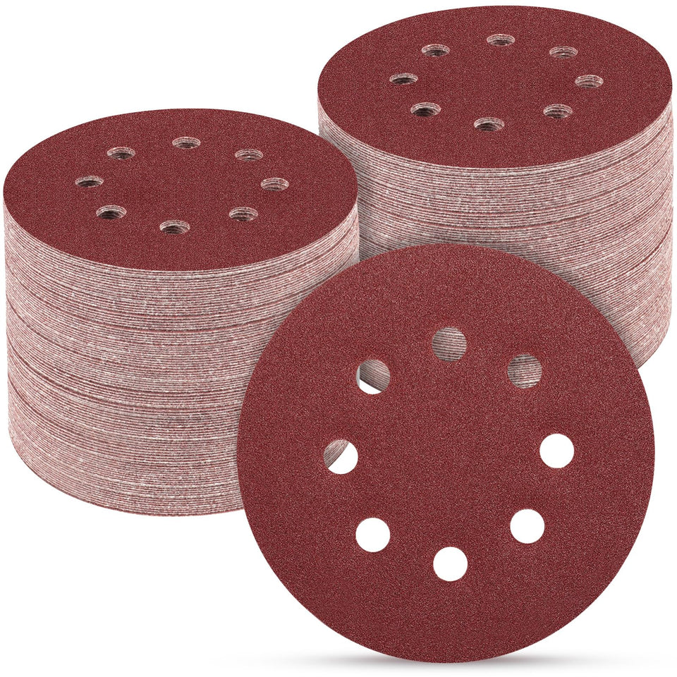 POTUINOM 5-inch sanding disc with strong adhesion for secure orbital sanding