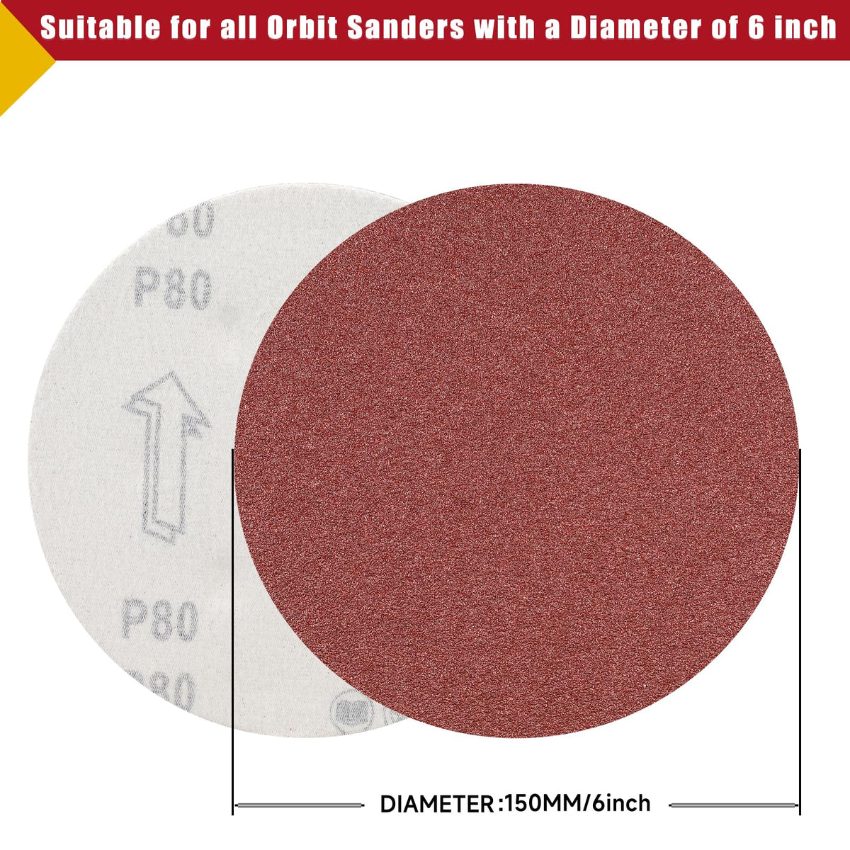 POTUINOM 60 grit disc ideal for rapid material removal on various surfaces