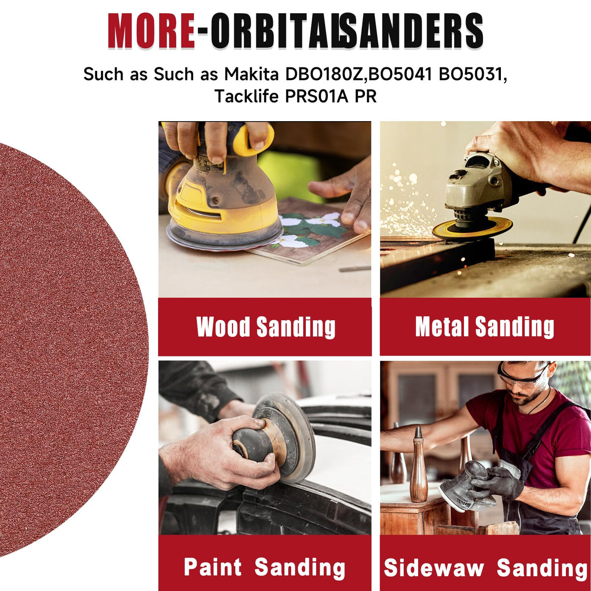 POTUINOM 80 grit disc for smoothing and shaping with control