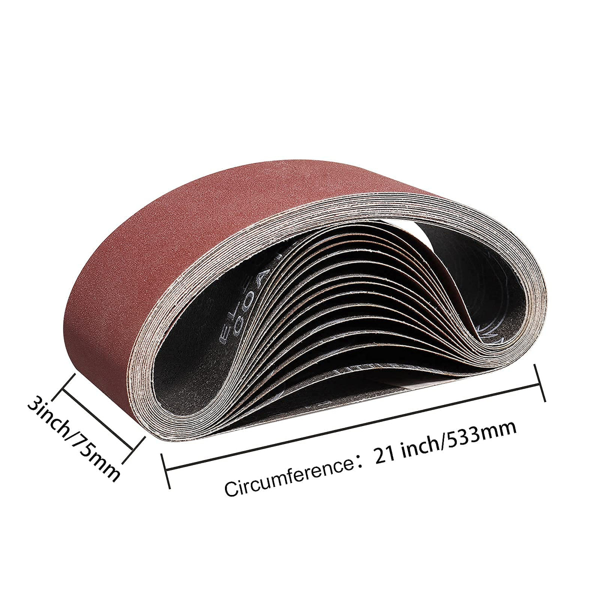 POTUINOM durable abrasive belt with anti-clogging backing lasts longer