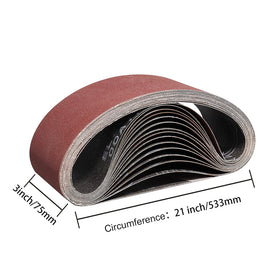 POTUINOM durable abrasive belt with anti-clogging backing lasts longer
