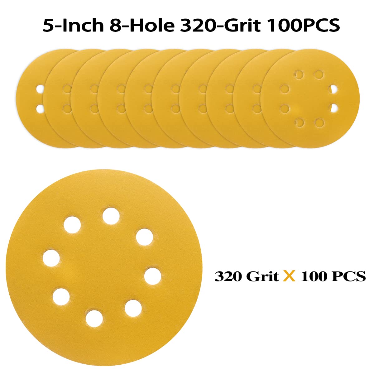 POTUINOM Gold aluminium oxide discs deliver durable cuts for faster polish.