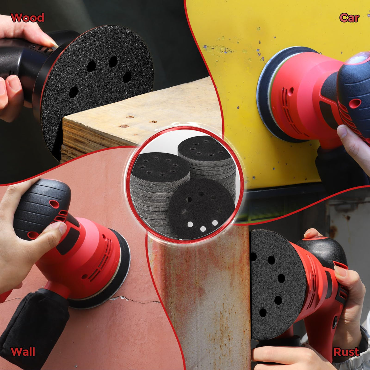 POTUINOM multi-surface sanding disc ideal for wood, plastic, ceramic