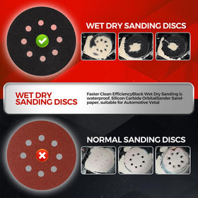 POTUINOM wet/dry sanding disc suitable for metal, auto, wood details