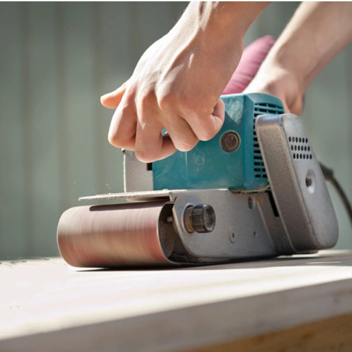 POTUINOM sanding belt suitable for wood, aluminum, fiberglass and plastic projects