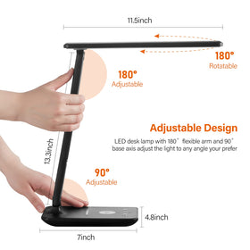 Poukaran lamp with foldable arm saves desk space