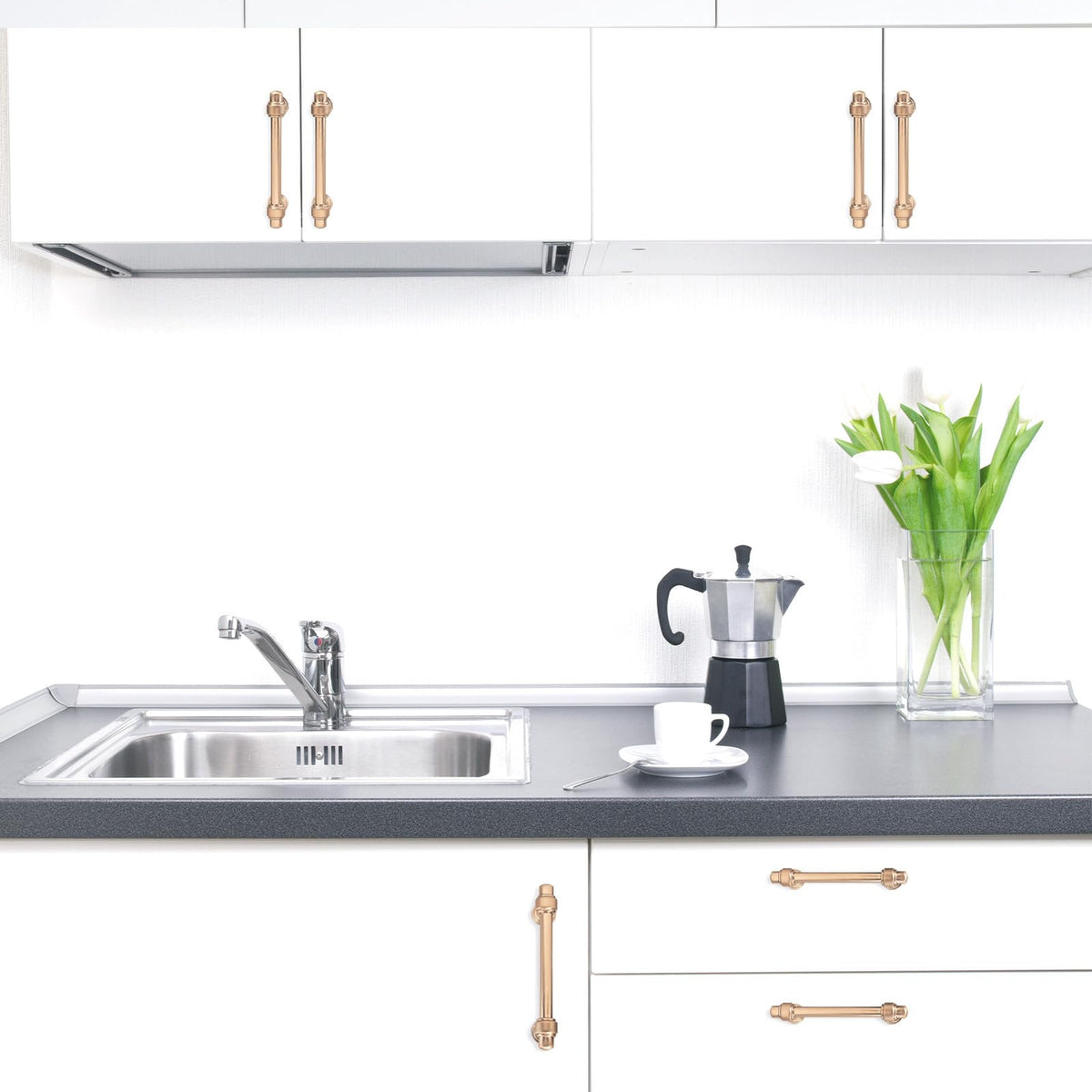 POVEFONK champagne bronze dresser pulls for versatile storage updates.
