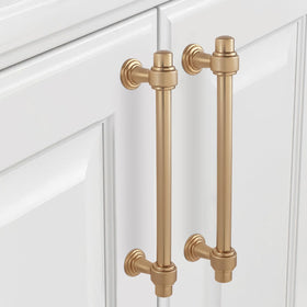 POVEFONK deep-thread 5-inch cabinet pull; secure, long-lasting fit.